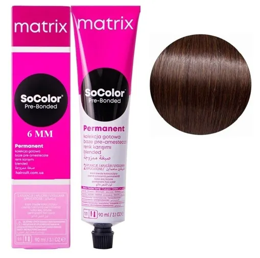 6MM темний блондин мокка мокка Крем-фарба для волосся, 90 мл SoColor Pre-Bonded MATRIX (оновлений дизайн)